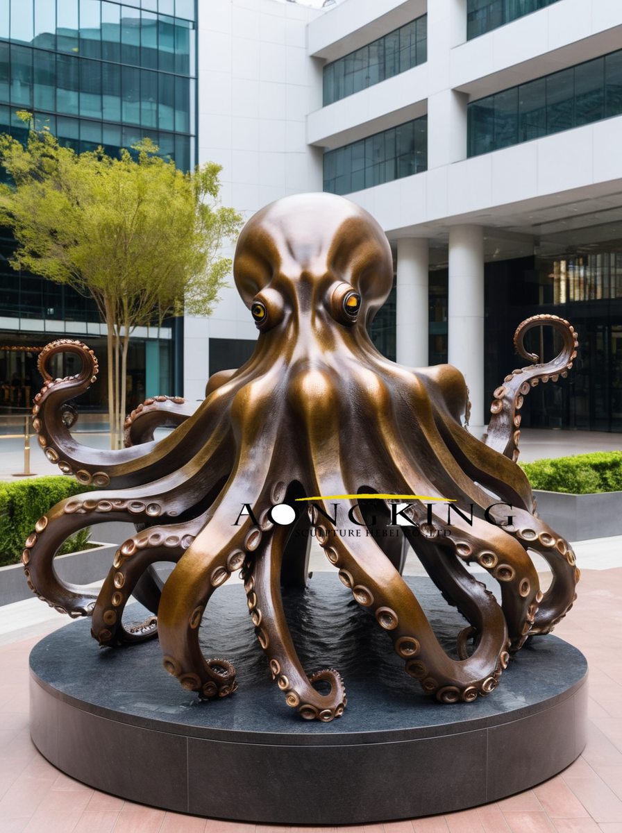 vintage Giant Pacific Octopus statue for sale